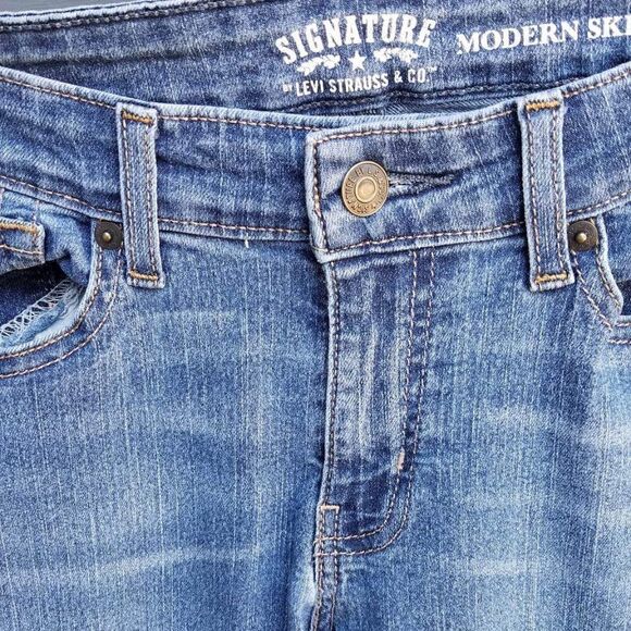 Signature Levi's Modern Skinny Jeans Size 10/lg - Picture 5 of 9